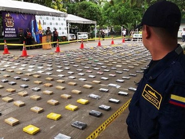 Ma túy bị Hải quân Colombia bắt giữ tháng Chín vừa qua.